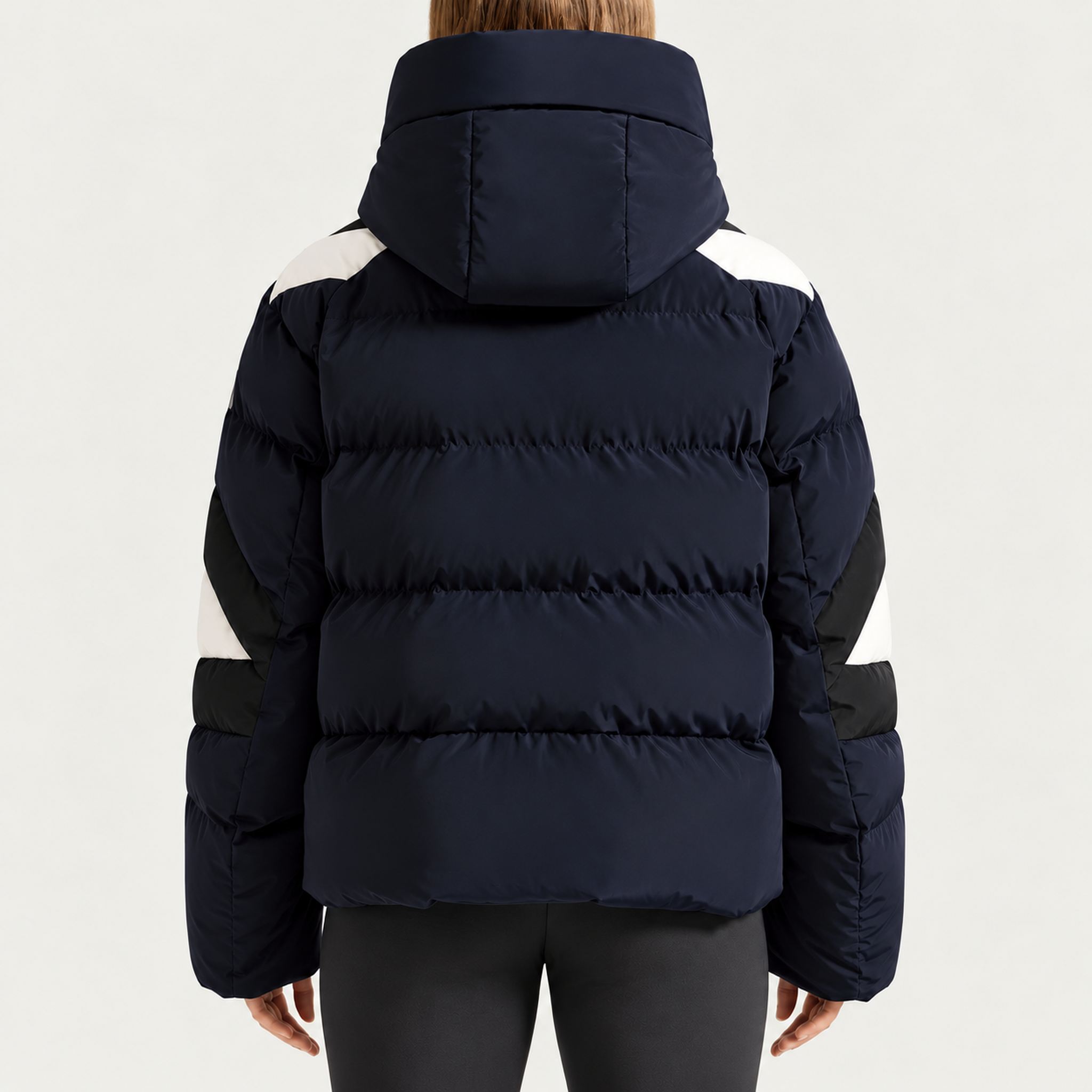 Charloy Ski Jacket in Navy — rear detail