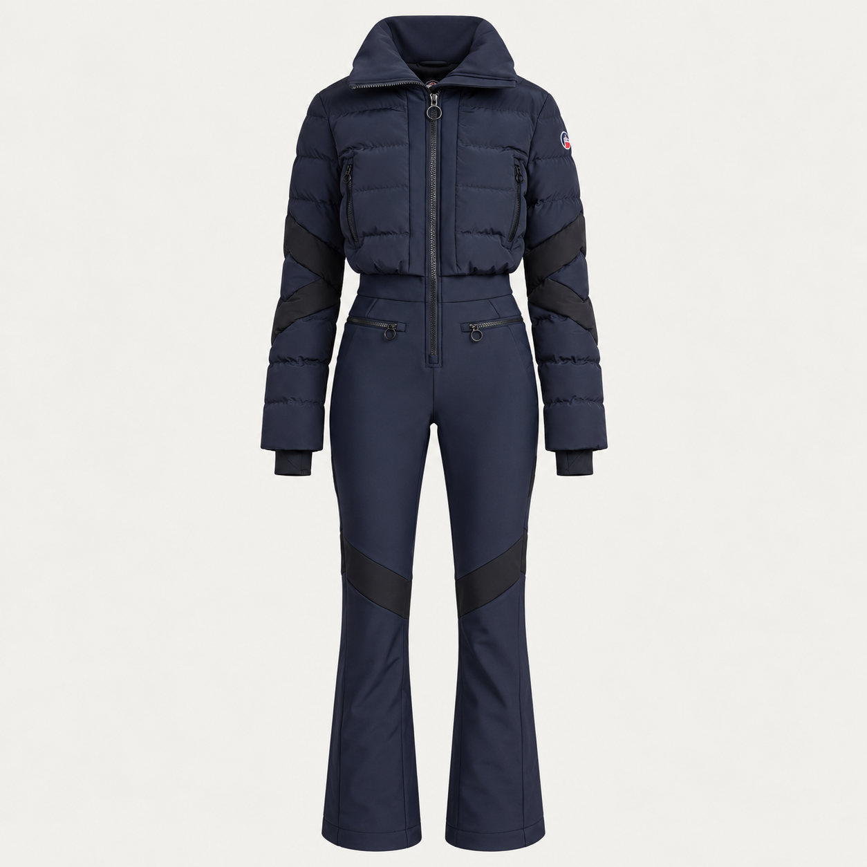 Fusalp women's Clarisse Ski Suit in Navy, front product view.