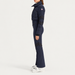 Fusalp women's Clarisse Ski Suit in Navy, side view on model.