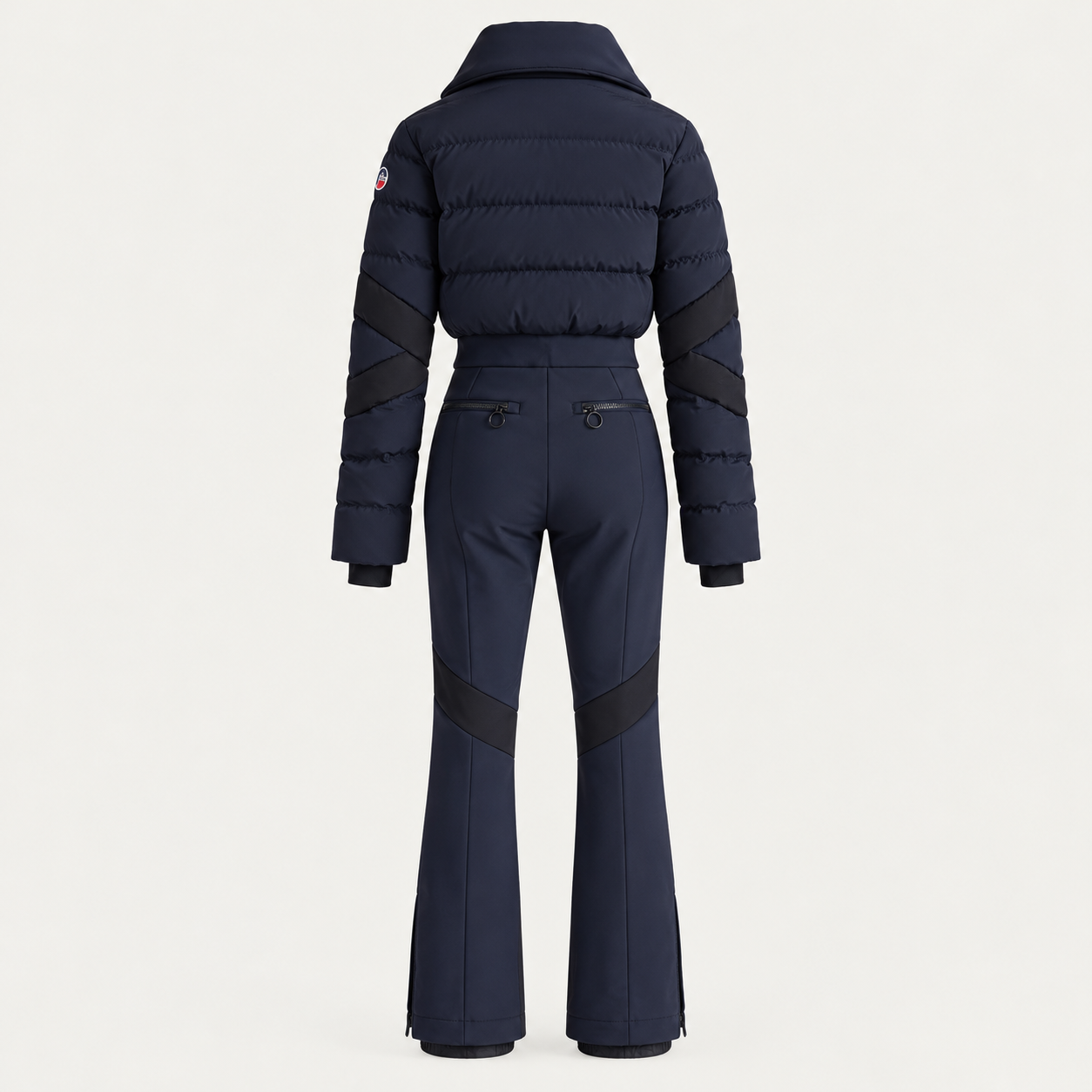 Fusalp women's Clarisse Ski Suit in Navy, back product view.