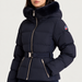 Fusalp women's Delwae Ski Jacket in Navy, close-up of fabric and design.