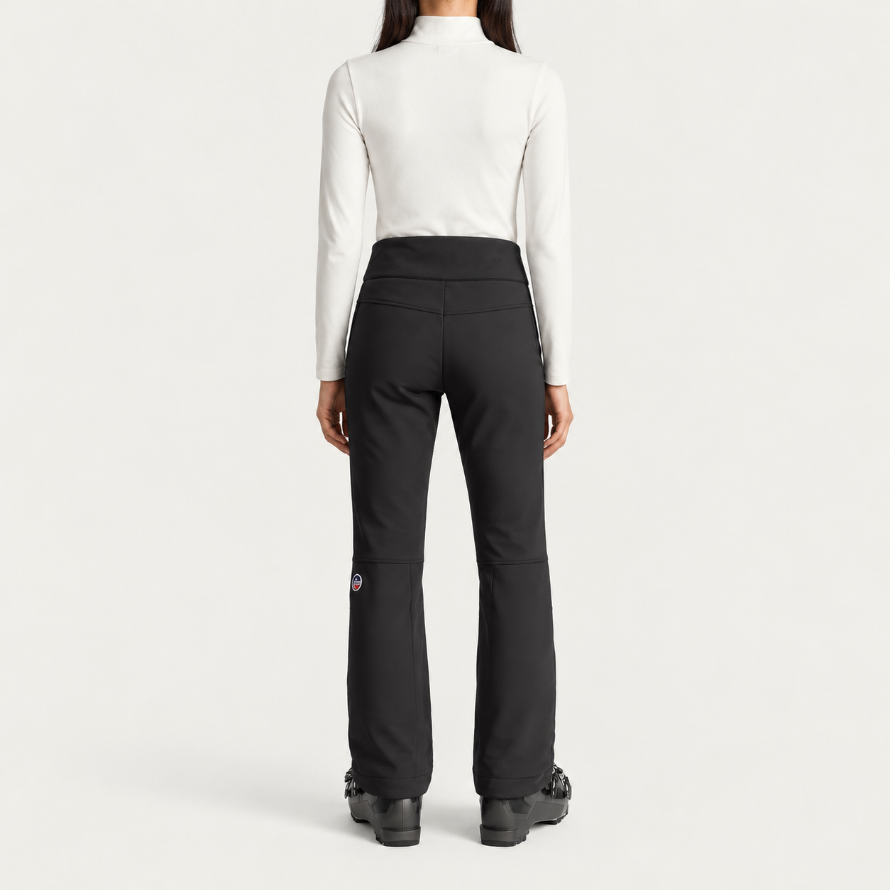 Fusalp women's Diana Ski Pants in Black, back view on model.
