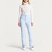 Fusalp women's Diana Ski Pants in Cloud Blue, full outfit on model.
