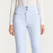 Fusalp women's Diana Ski Pants in Cloud Blue, close-up of waistband and pocket construction.