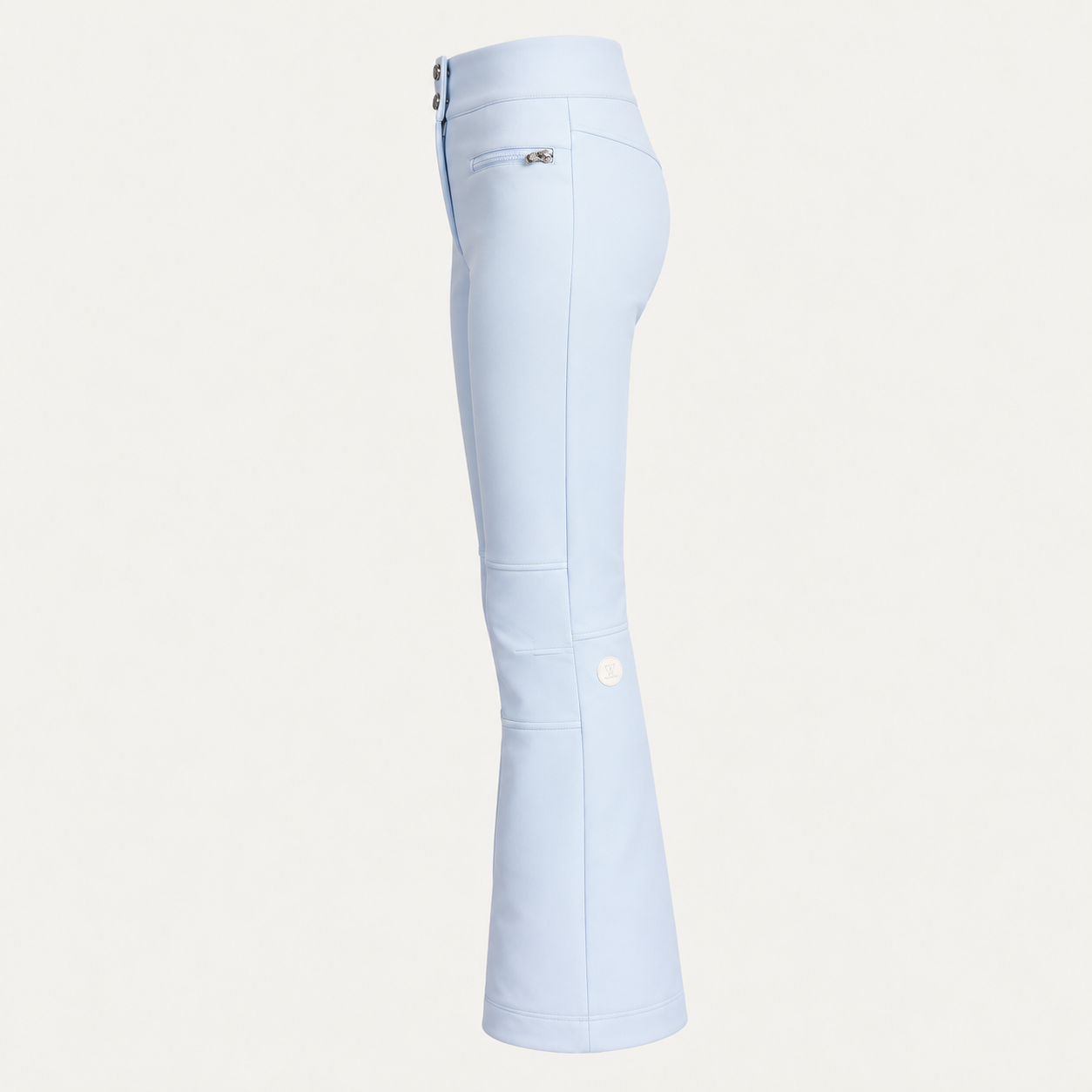 Fusalp women's Diana Ski Pants in Cloud Blue, side product view.