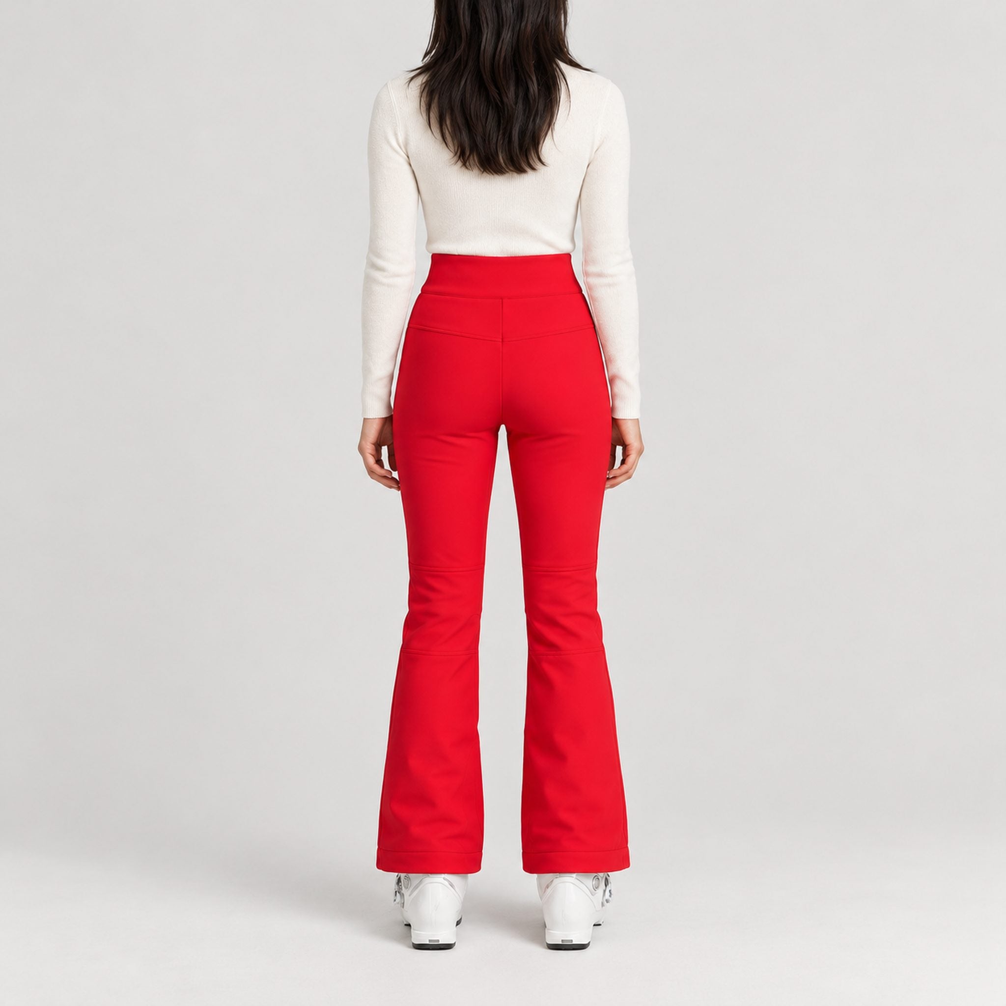 Diana Ski Pants in Racing Red — model back