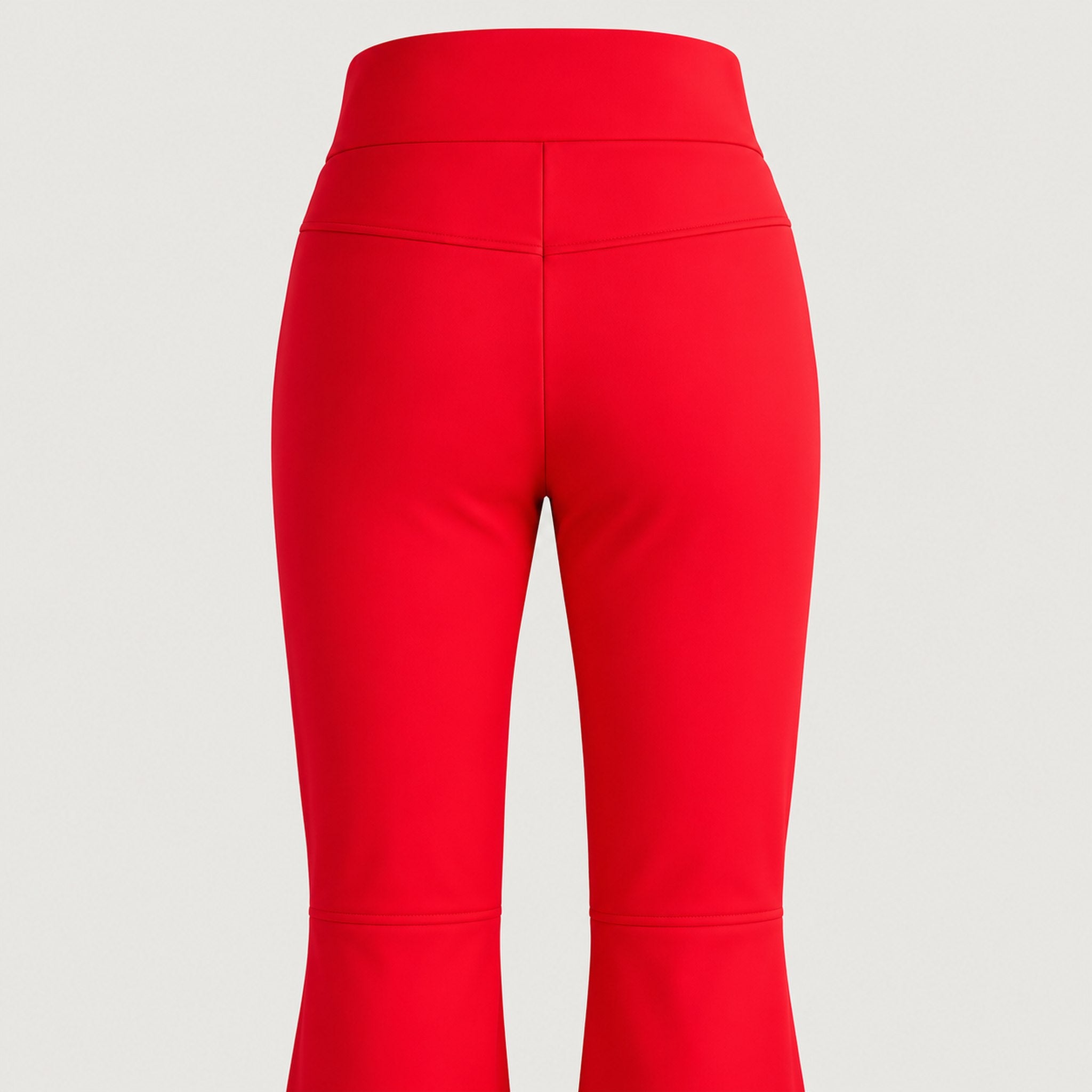 Diana Ski Pants in Racing Red — rear seat detail