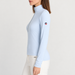 Fusalp women's Gemini V Midlayer in Nuage, side view on model.