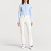 Fusalp women's Gemini V Midlayer in Nuage, full outfit on model.