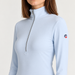 Fusalp women's Gemini V Midlayer in Nuage, close-up of fabric and design.