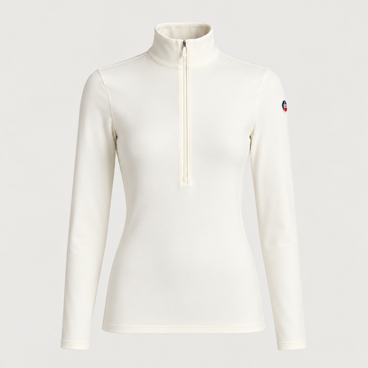 Fusalp women's Gemini V Midlayer in White, front product view.