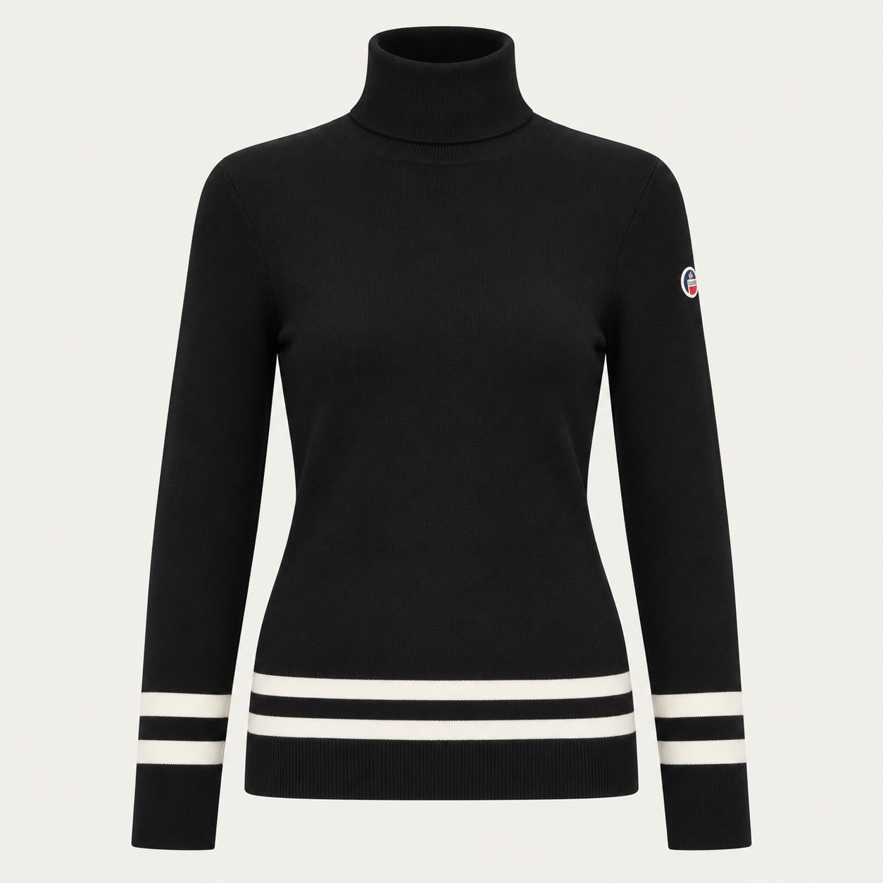 Fusalp women's Judith Sweater in Black, front product view.
