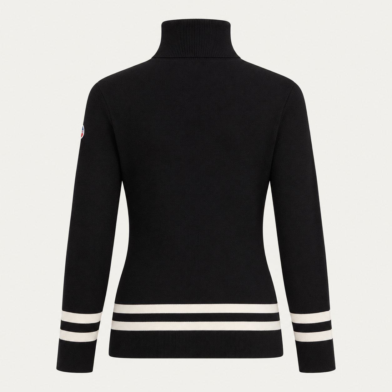 Fusalp women's Judith Sweater in Black, back product view.