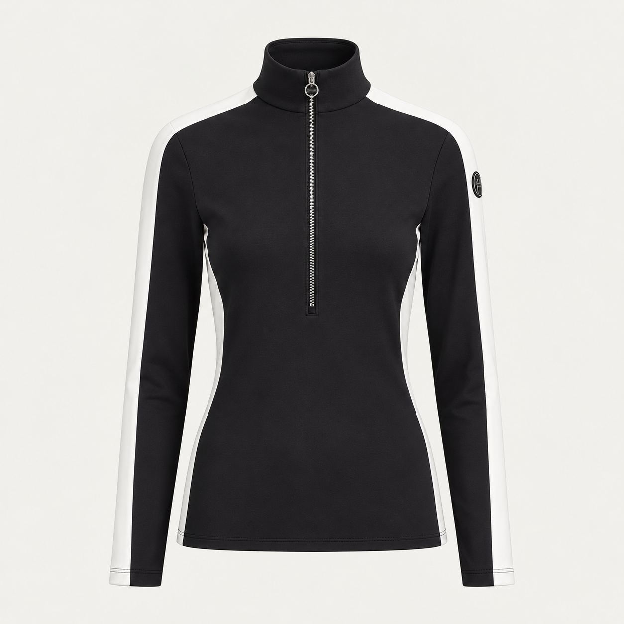 Fusalp women's Negam Midlayer in Black, front product view.