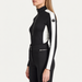 Fusalp women's Negam Midlayer in Black, side view on model.