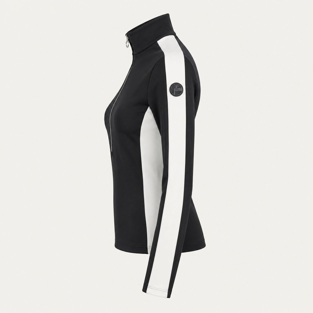 Fusalp women's Negam Midlayer in Black, side product view.
