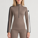 Fusalp women's Negam Midlayer in Falcon, front view on model.