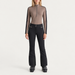 Fusalp women's Negam Midlayer in Falcon, full outfit on model.