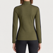 Fusalp women's Negam Midlayer in Moss Green, back view on model.