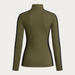 Fusalp women's Negam Midlayer in Moss Green, back product view.