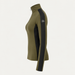 Fusalp women's Negam Midlayer in Moss Green, side product view.