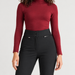 Fusalp women's Pixilae Ski Pants in Black, close-up of waistband and pocket construction.