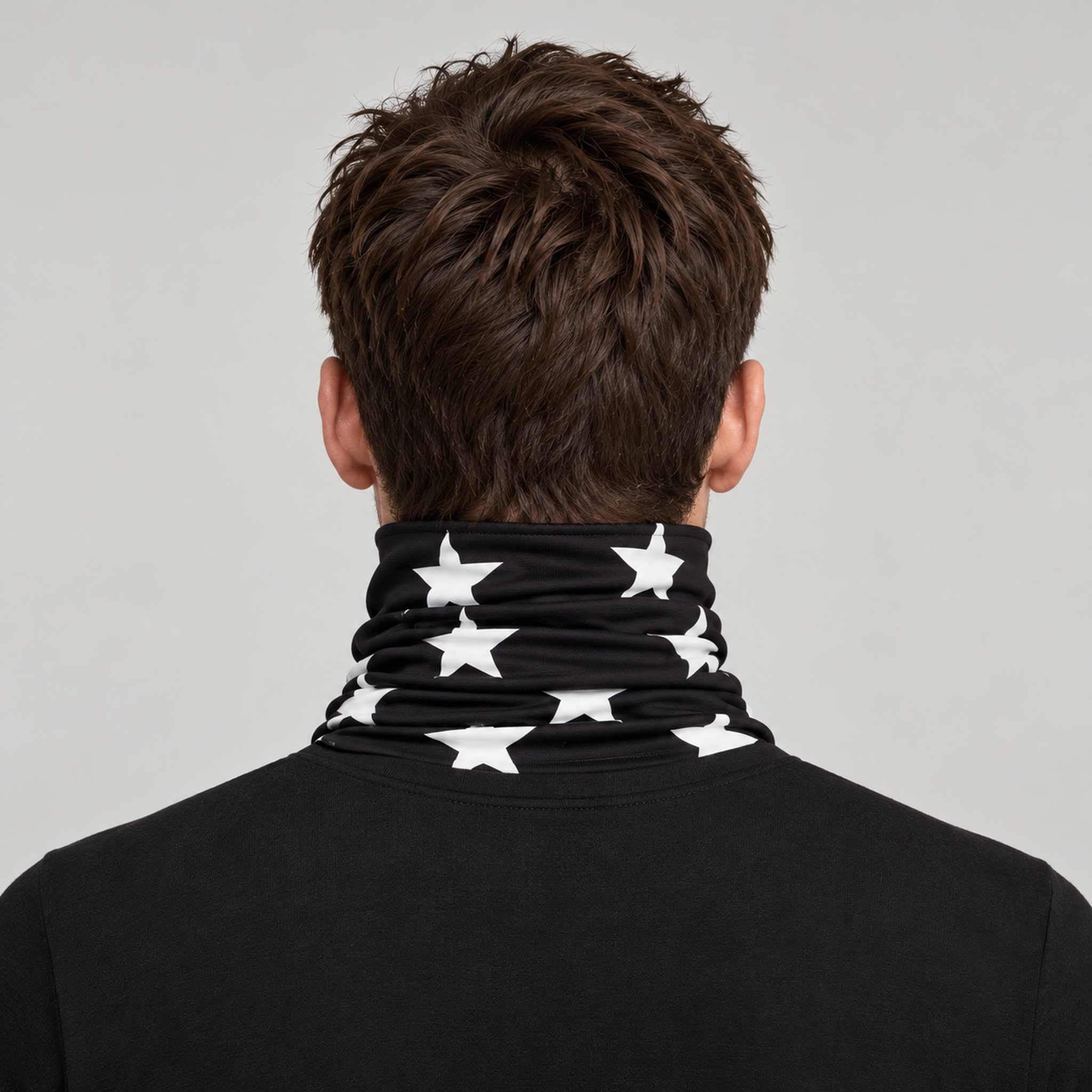 Goldbergh unisex Anzu Neck Gaiter in Black (Black) - mens back. AI-generated from manufacturer imagery.