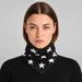 Goldbergh unisex Anzu Neck Gaiter in Black (Black) - womens front. AI-generated from manufacturer imagery.