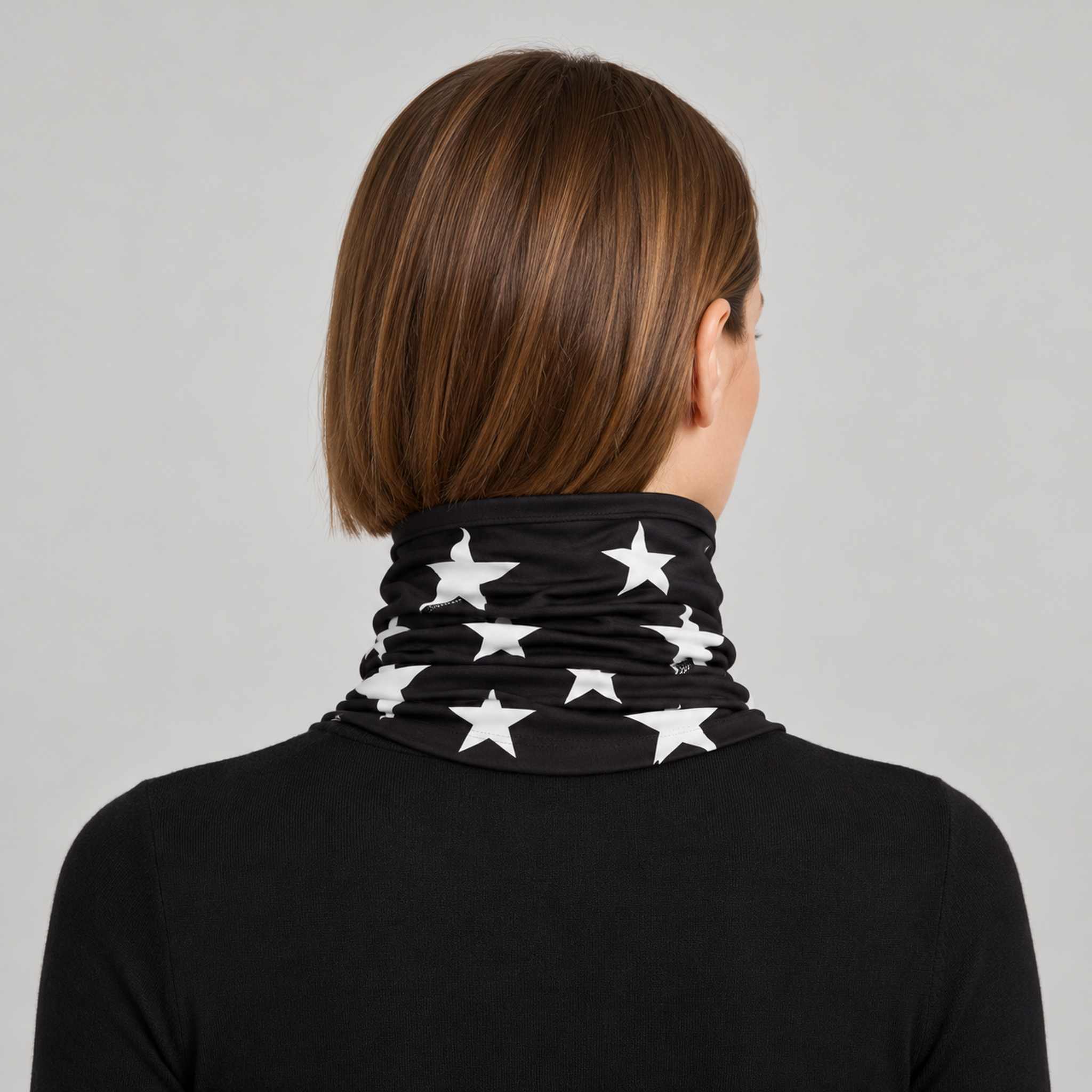 Goldbergh unisex Anzu Neck Gaiter in Black (Black) - womens back. AI-generated from manufacturer imagery.