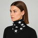Goldbergh unisex Anzu Neck Gaiter in Black (Black) - womens side. AI-generated from manufacturer imagery.