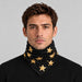 Goldbergh unisex Anzu Neck Gaiter in Black/Gold (Black/Gold) - mens front. AI-generated from manufacturer imagery.