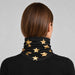 Goldbergh unisex Anzu Neck Gaiter in Black/Gold (Black/Gold) - womens back. AI-generated from manufacturer imagery.
