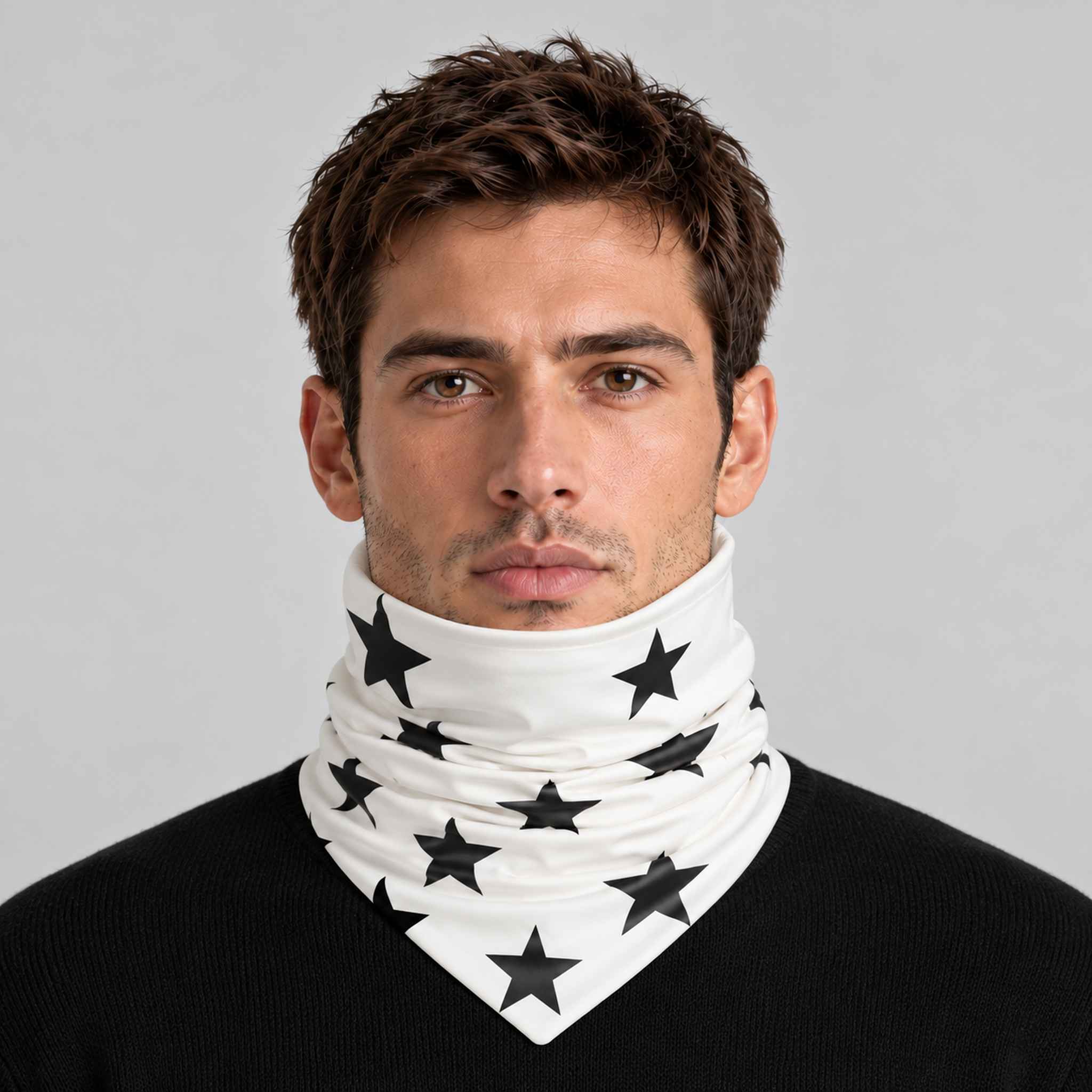 Goldbergh unisex Anzu Neck Gaiter in Snow White (Snow White) - mens front. AI-generated from manufacturer imagery.