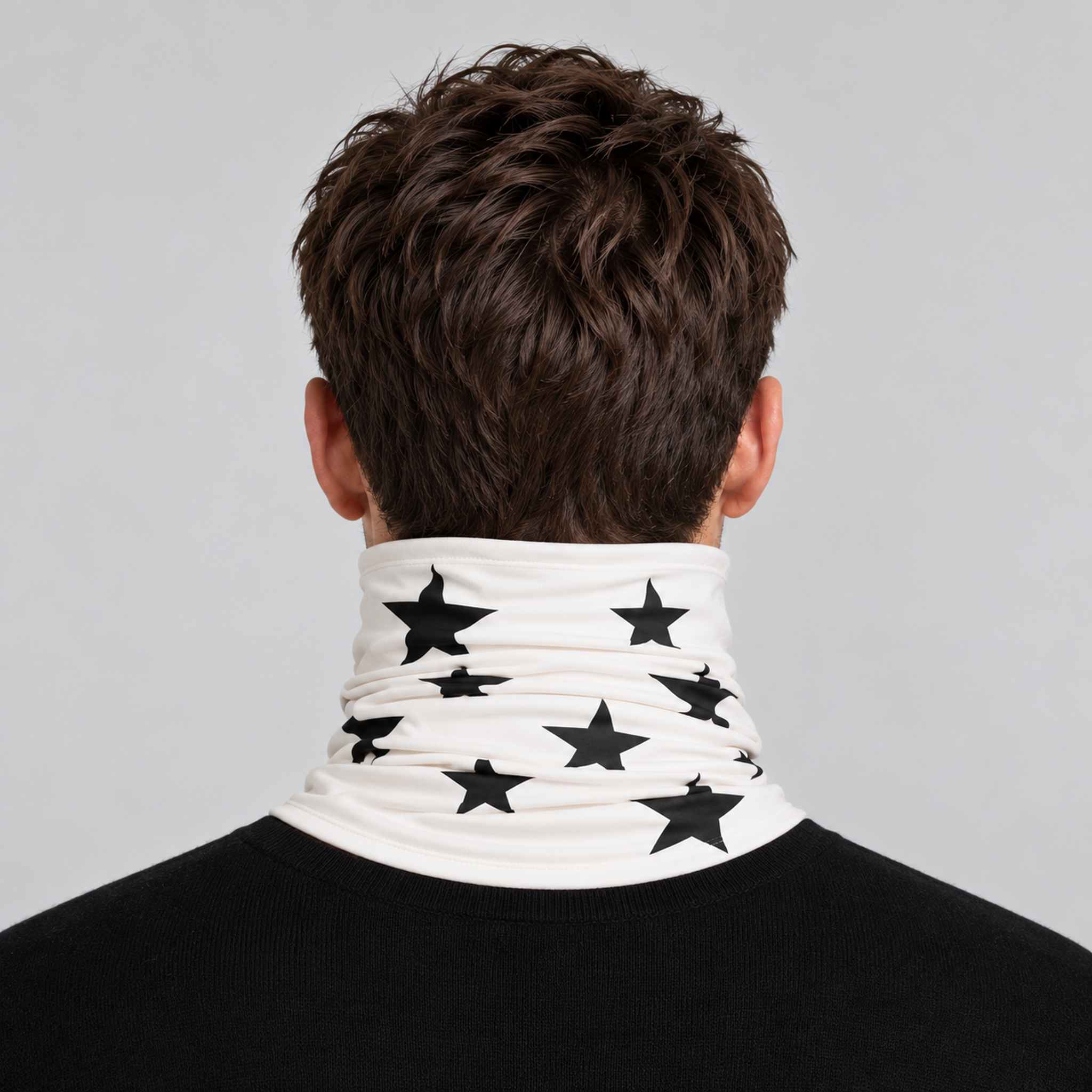 Goldbergh unisex Anzu Neck Gaiter in Snow White (Snow White) - mens back. AI-generated from manufacturer imagery.