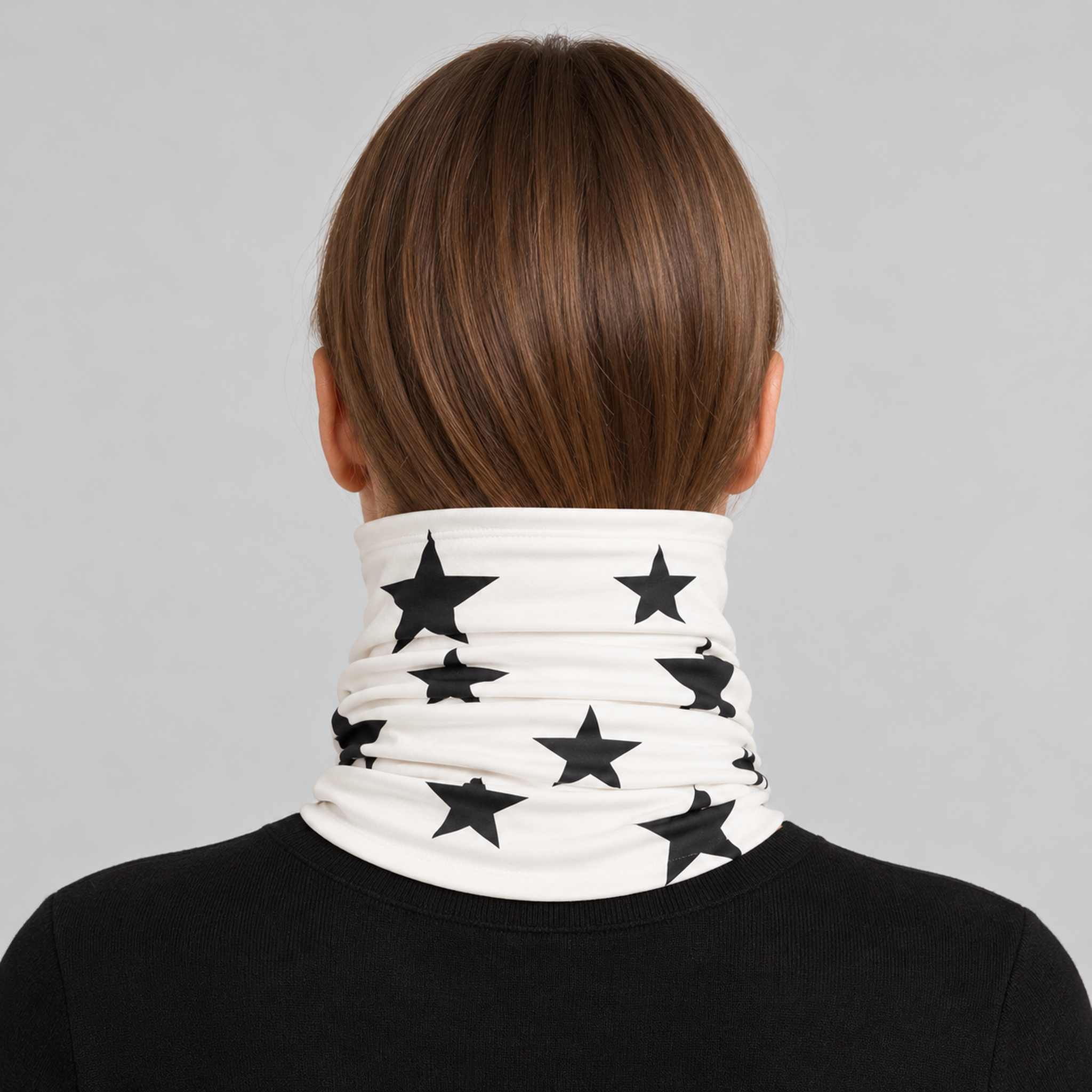Goldbergh unisex Anzu Neck Gaiter in Snow White (Snow White) - womens back. AI-generated from manufacturer imagery.
