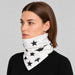 Goldbergh unisex Anzu Neck Gaiter in Snow White (Snow White) - womens side. AI-generated from manufacturer imagery.