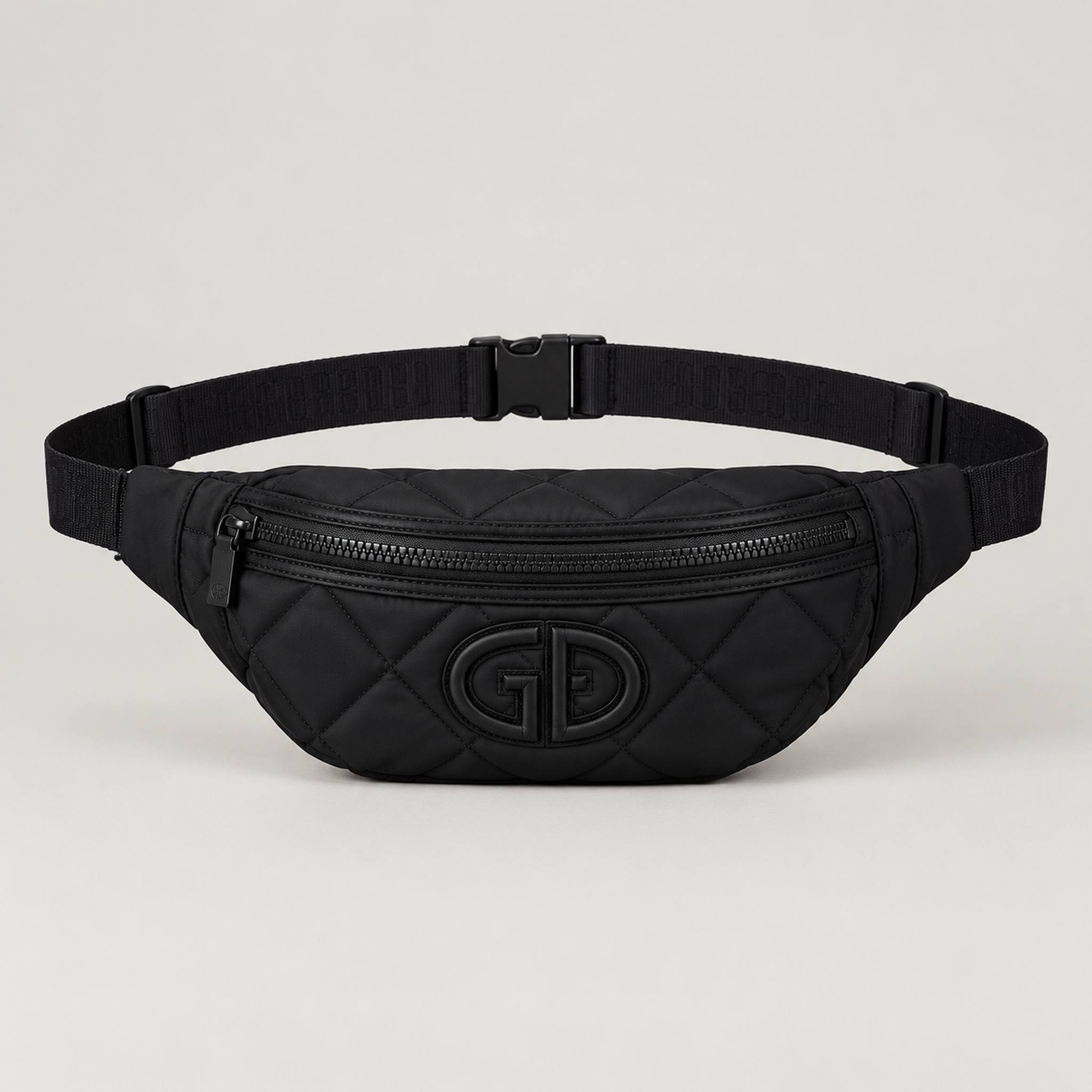 Goldbergh unisex Col Bum Bag in Black (Black) - front. AI-generated from manufacturer imagery.