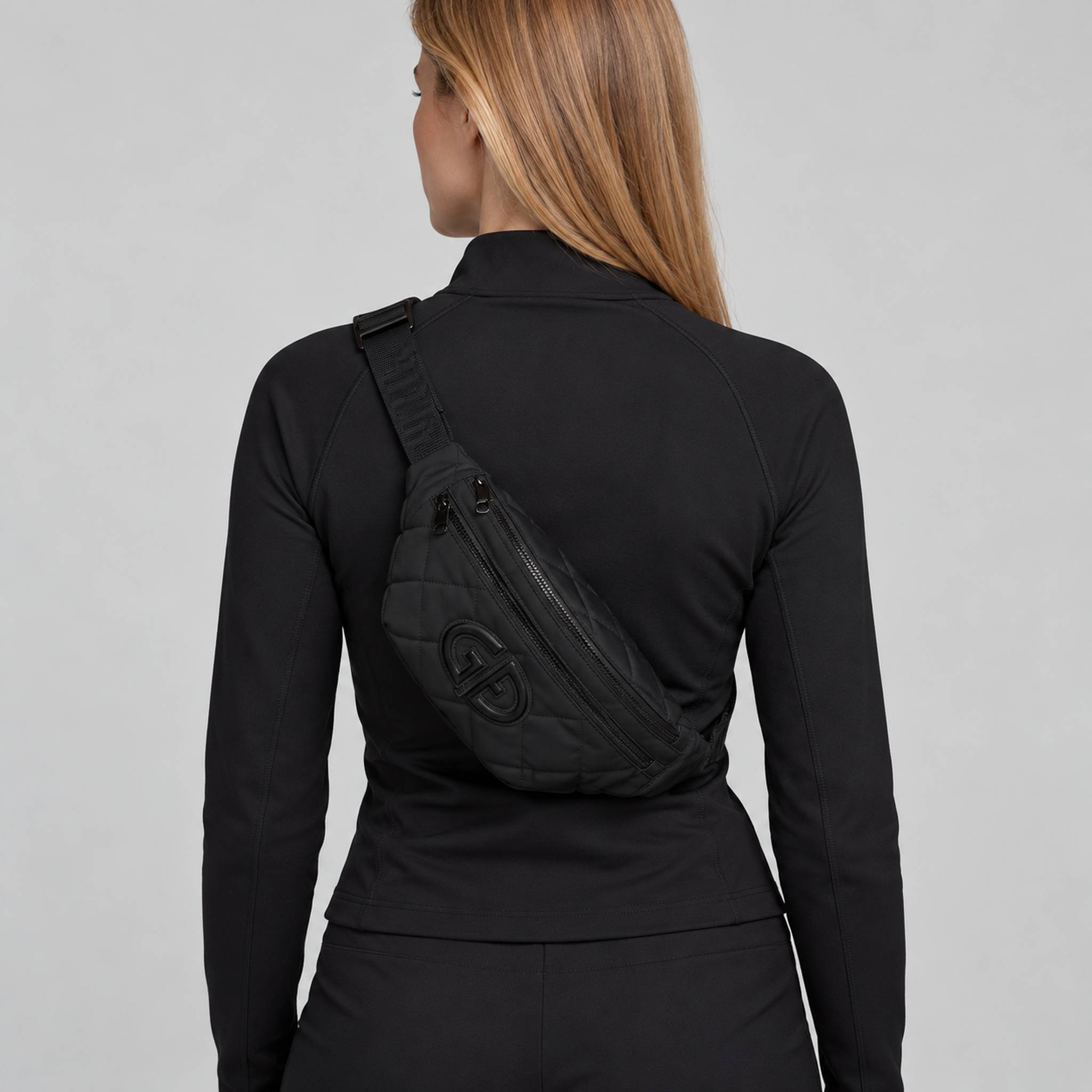 Goldbergh unisex Col Bum Bag in Black (Black) - womens back. AI-generated from manufacturer imagery.