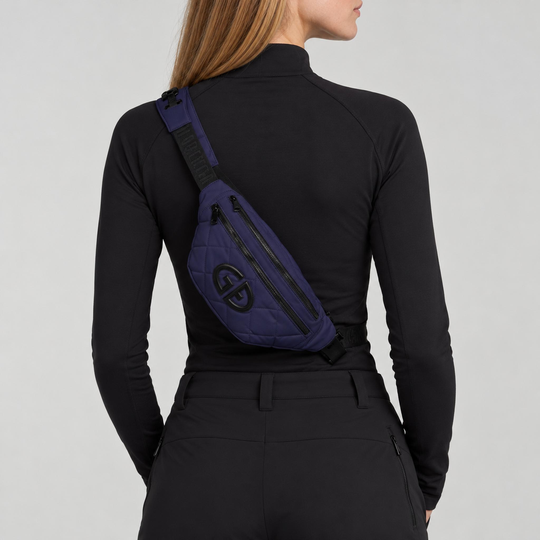 Goldbergh unisex Col Bum Bag in French Blue (French Blue) - womens back. AI-generated from manufacturer imagery.