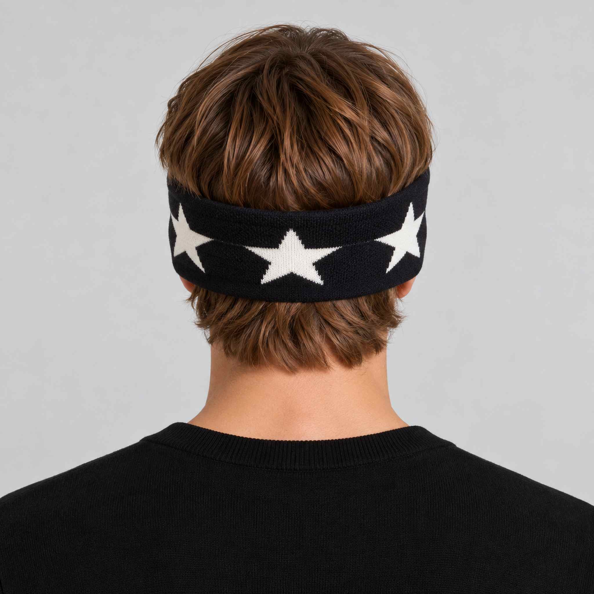 Goldbergh unisex Cosmic Headband (Black) - mens back. AI-generated from manufacturer imagery.