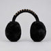 Goldbergh unisex Fluffy Earwarmers in Black (Black) - front. AI-generated from manufacturer imagery.