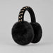 Goldbergh unisex Fluffy Earwarmers in Black (Black) - side. AI-generated from manufacturer imagery.