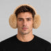 Goldbergh unisex Fluffy Earwarmers in Lark (Lark) - mens front. AI-generated from manufacturer imagery.