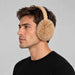 Goldbergh unisex Fluffy Earwarmers in Lark (Lark) - mens side. AI-generated from manufacturer imagery.