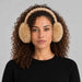 Goldbergh unisex Fluffy Earwarmers in Lark (Lark) - womens front. AI-generated from manufacturer imagery.