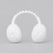 Goldbergh unisex Fluffy Earwarmers in White (Snow White) - back. AI-generated from manufacturer imagery.
