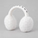 Goldbergh unisex Fluffy Earwarmers in White (Snow White) - side. AI-generated from manufacturer imagery.