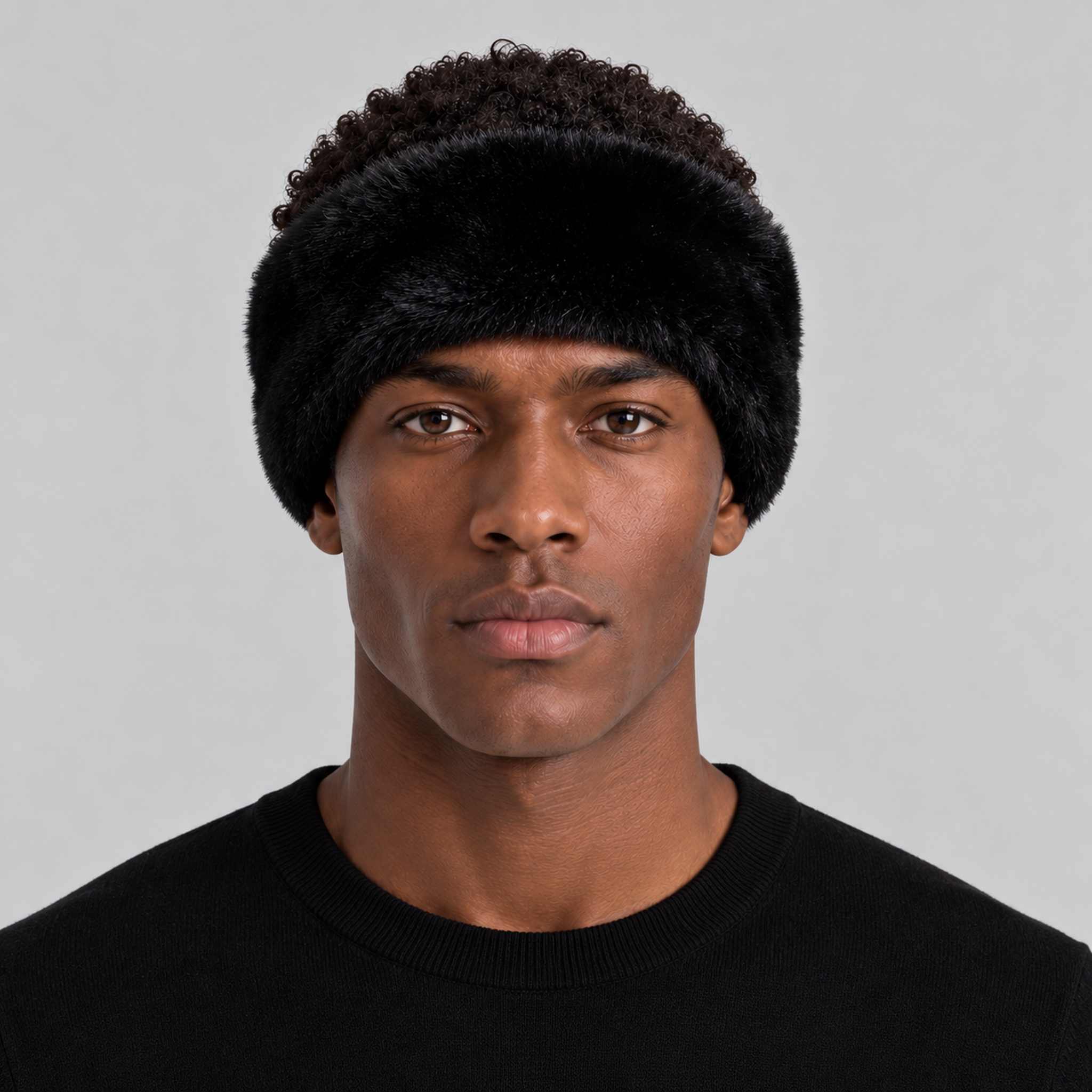 Goldbergh unisex Froid Headband (Black) - mens front. AI-generated from manufacturer imagery.