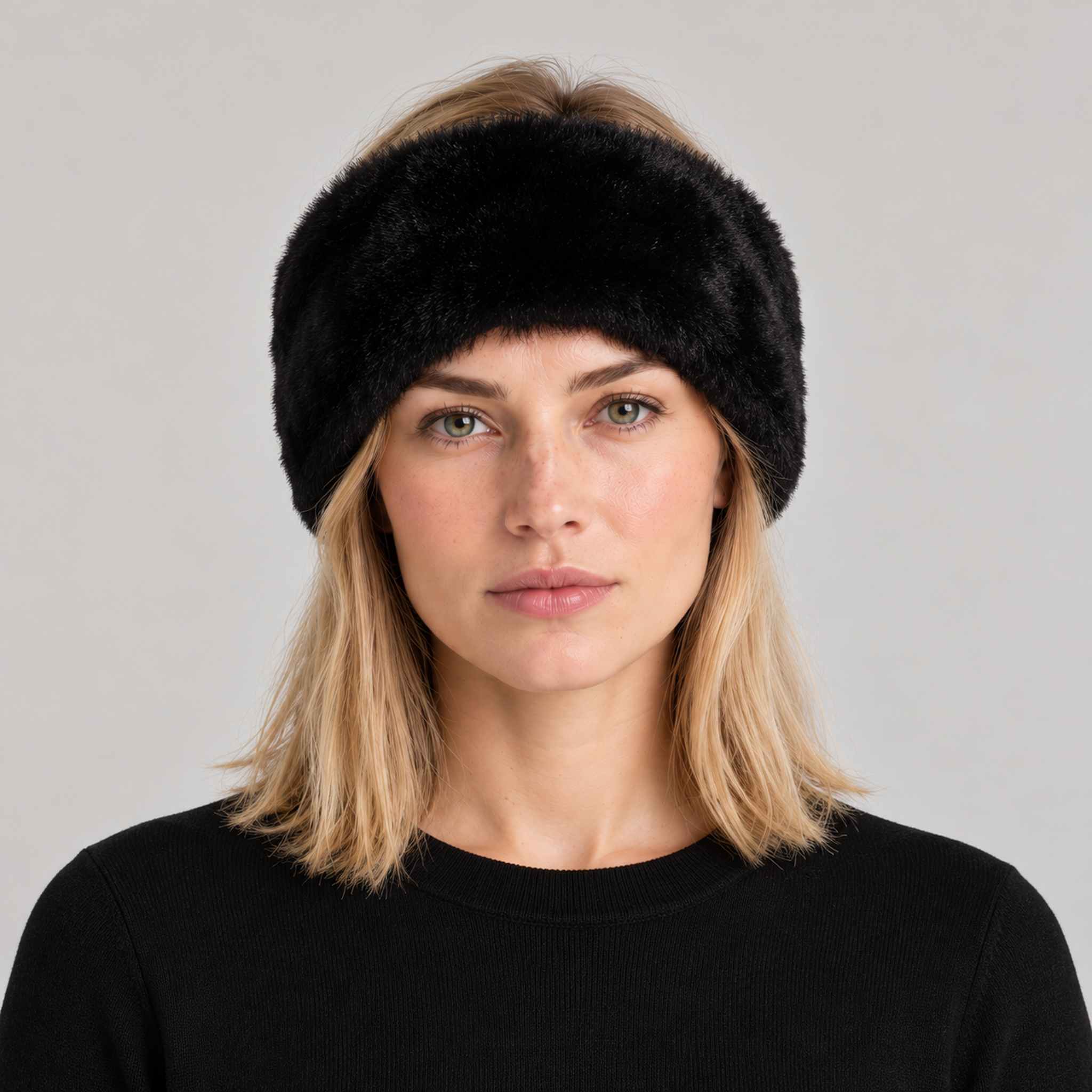 Goldbergh unisex Froid Headband (Black) - womens front. AI-generated from manufacturer imagery.