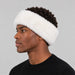 Goldbergh unisex Froid Headband in White (Snow White) - mens side. AI-generated from manufacturer imagery.